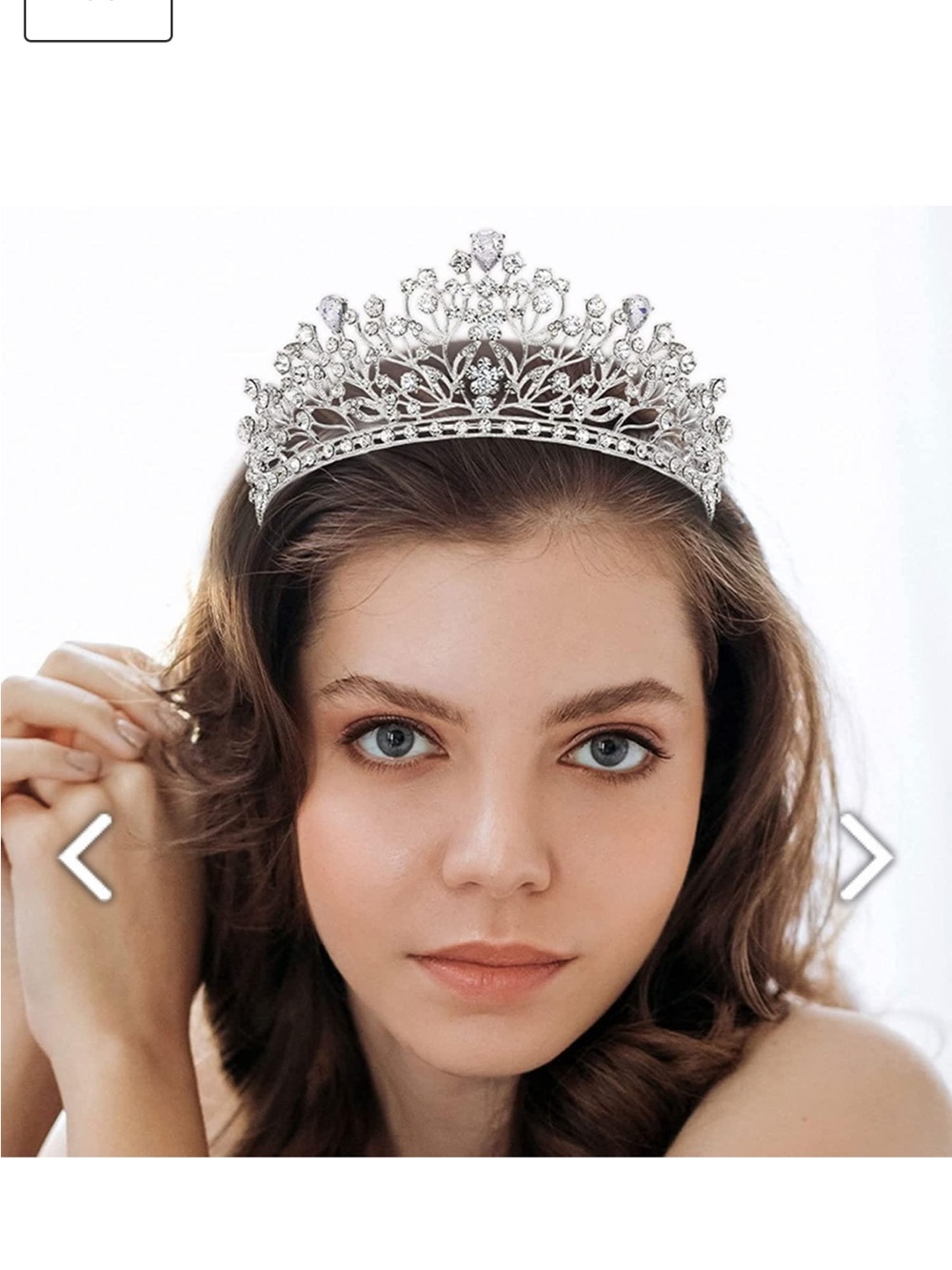 👑 Premium Silver Crystal Floral Tiara - Pageant Quality (Brand New)